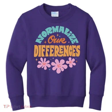 Normalize Our Differences Kids Sweatshirt