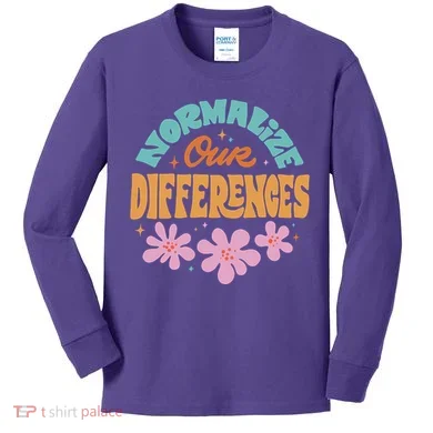 Normalize Our Differences Kids Long Sleeve Shirt