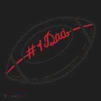 Number One Dad Football Gift Women's Sweatshirt thumb 2