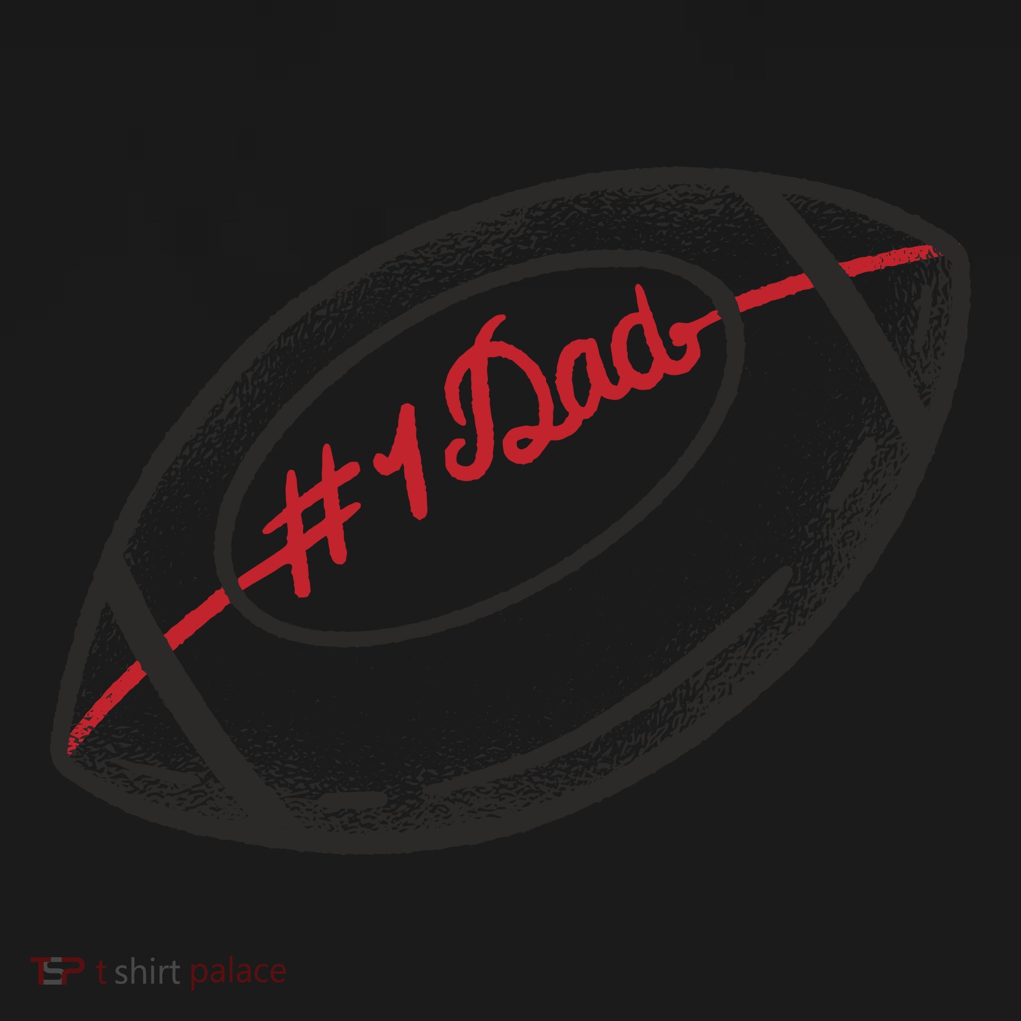Number One Dad Football Gift Coaster