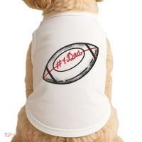 Number One Dad Football Gift Doggie Tank thumb 0