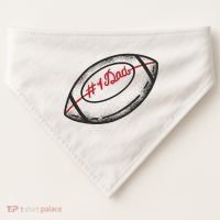 Number One Dad Football Gift USA-Made Doggie Bandana thumb 0