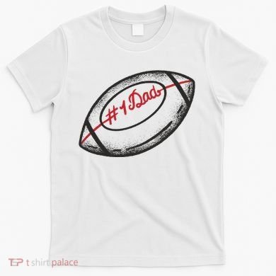 Number One Dad Football Gift T-Shirt