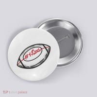 Number One Dad Football Gift Button thumb 0