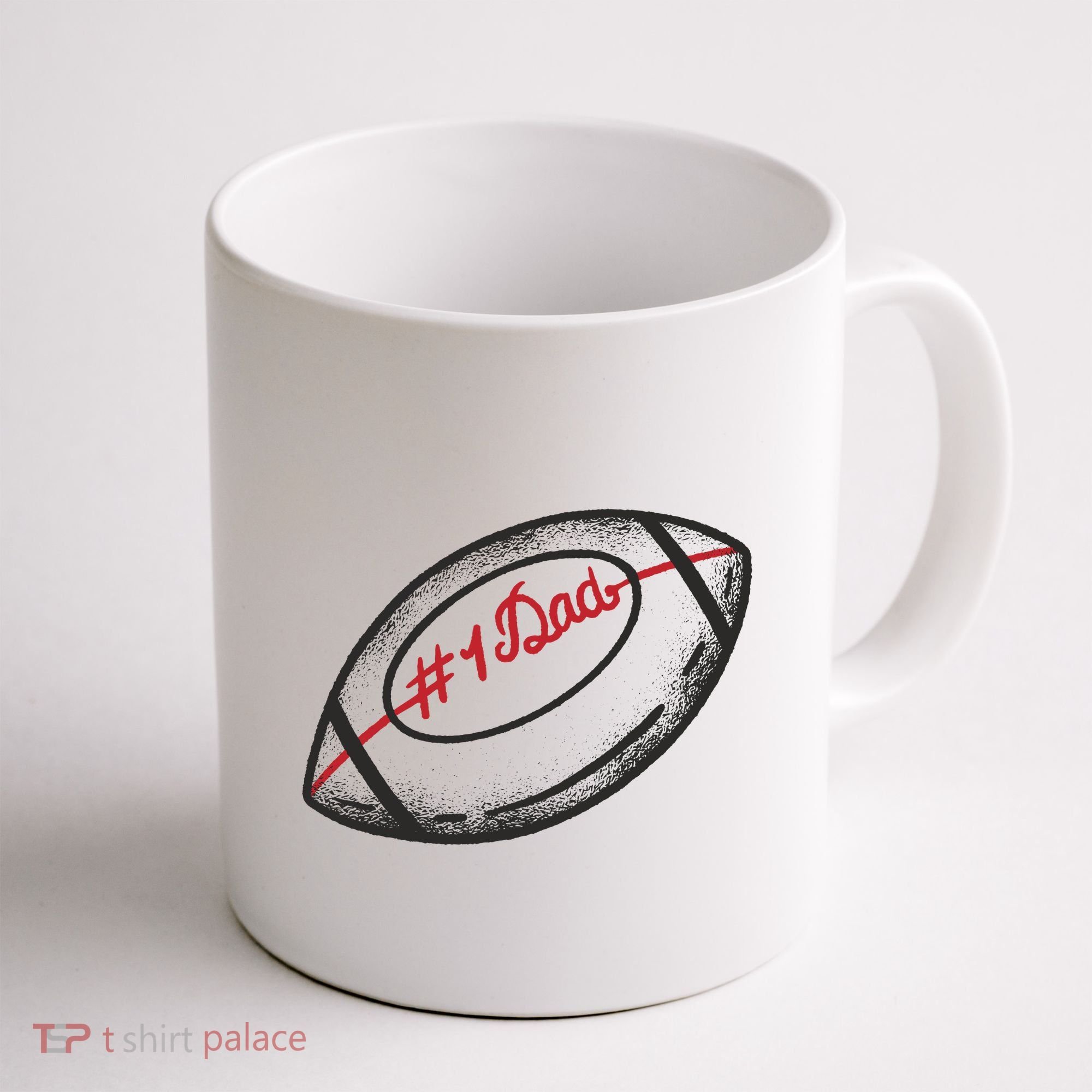 Number One Dad Football Gift Coffee Mug