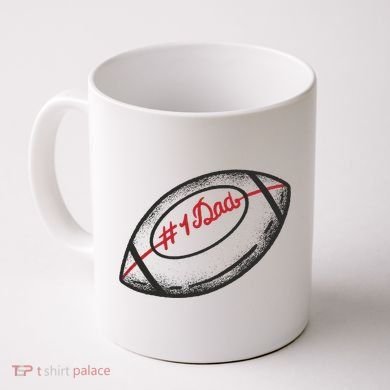 Number One Dad Football Gift Coffee Mug