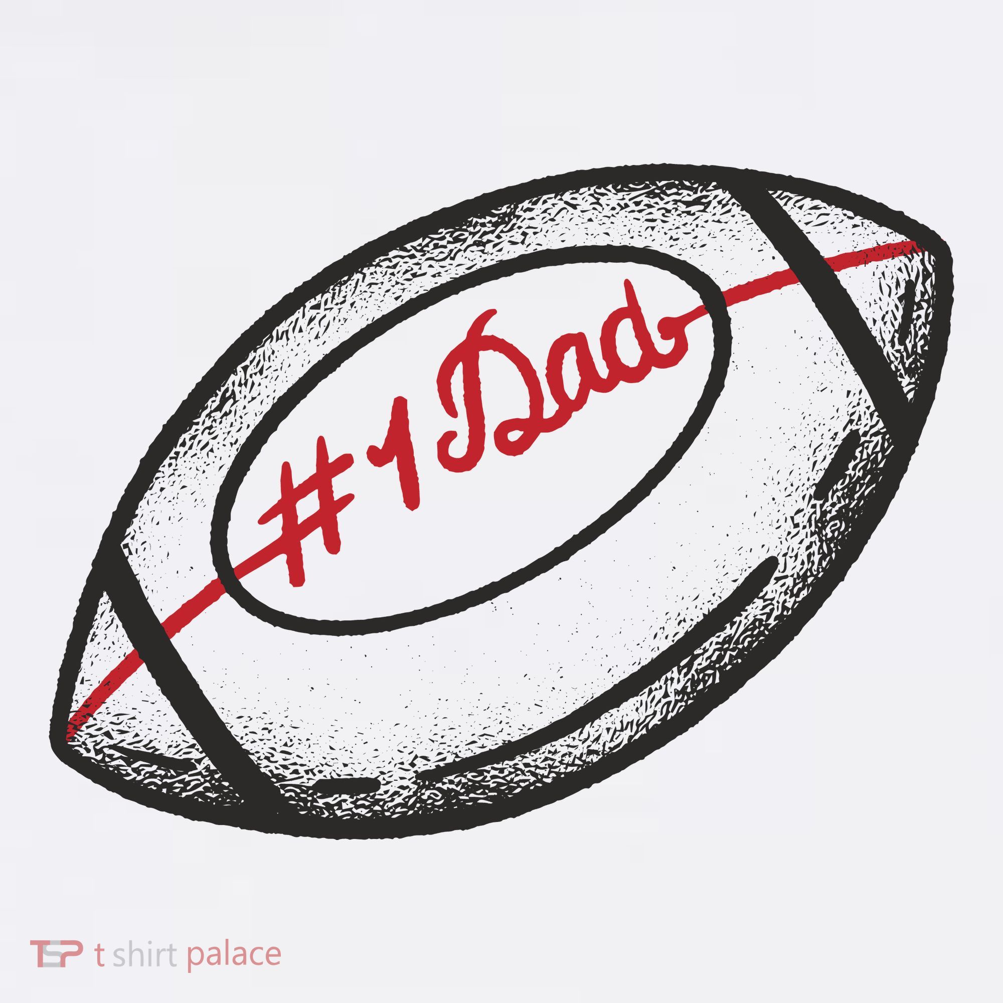 Number One Dad Football Gift Women's Hoodie