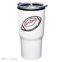 Number One Dad Football Gift Tumbler thumb 0