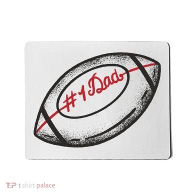 Number One Dad Football Gift Mousepad