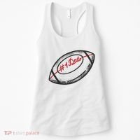 Number One Dad Football Gift Women's Tank Top thumb 0