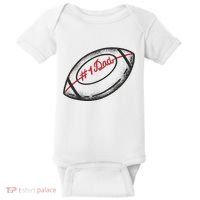 Number One Dad Football Gift Baby Bodysuit thumb 0