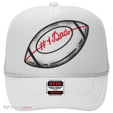 Number One Dad Football Gift Hat