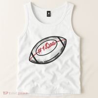 Number One Dad Football Gift Tank Top thumb 2
