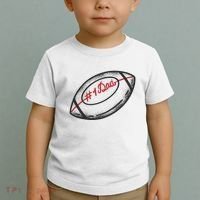 Number One Dad Football Gift Toddler T-Shirt thumb 2
