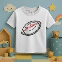 Number One Dad Football Gift Toddler T-Shirt thumb 3