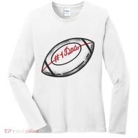 Number One Dad Football Gift Women's Long Sleeve Shirt thumb 0