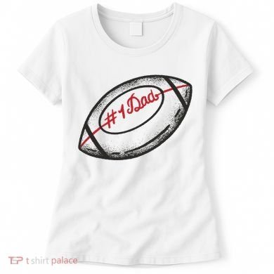 Number One Dad Football Gift Women's T-Shirt