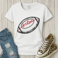 Number One Dad Football Gift Women's T-Shirt thumb 3