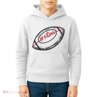 Number One Dad Football Gift Kids Hoodie thumb 4