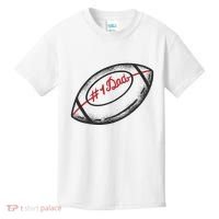 Number One Dad Football Gift Kids T-Shirt thumb 0