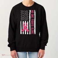 No One Fights Alone Breast Cancer Usa Ribbon Women's Sweatshirt thumb 0
