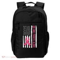 No One Fights Alone Breast Cancer Usa Ribbon Backpack thumb 0