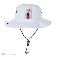 No One Fights Alone Breast Cancer Usa Ribbon Bucket Hat thumb 0