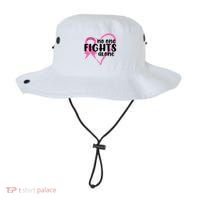 No One Fights Alone Breast Cancer Heart Bucket Hat thumb 0