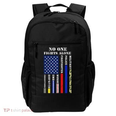 No One Fights Alone Usa Flag For 4th July Backpack