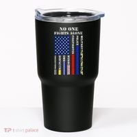 No One Fights Alone Usa Flag For 4th July Tumbler thumb 0