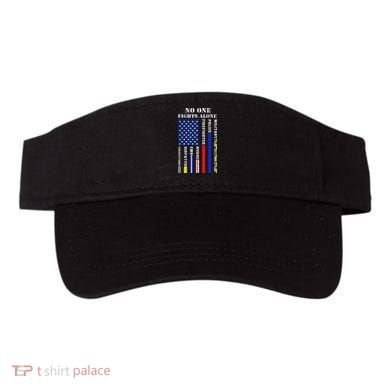 No One Fights Alone Usa Flag For 4th July Visor