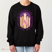 No One Fights Alone Breast Cancer Women's Sweatshirt thumb 0