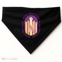 No One Fights Alone Breast Cancer USA-Made Doggie Bandana thumb 0