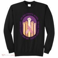 No One Fights Alone Breast Cancer Sweatshirt thumb 0