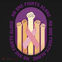 No One Fights Alone Breast Cancer Sweatshirt thumb 3