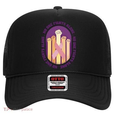 No One Fights Alone Breast Cancer Hat