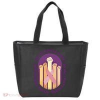 No One Fights Alone Breast Cancer Tote Bag thumb 0