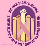No One Fights Alone Breast Cancer Hoodie thumb 7