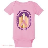 No One Fights Alone Breast Cancer Baby Bodysuit thumb 0