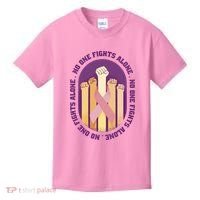 No One Fights Alone Breast Cancer Kids T-Shirt thumb 0