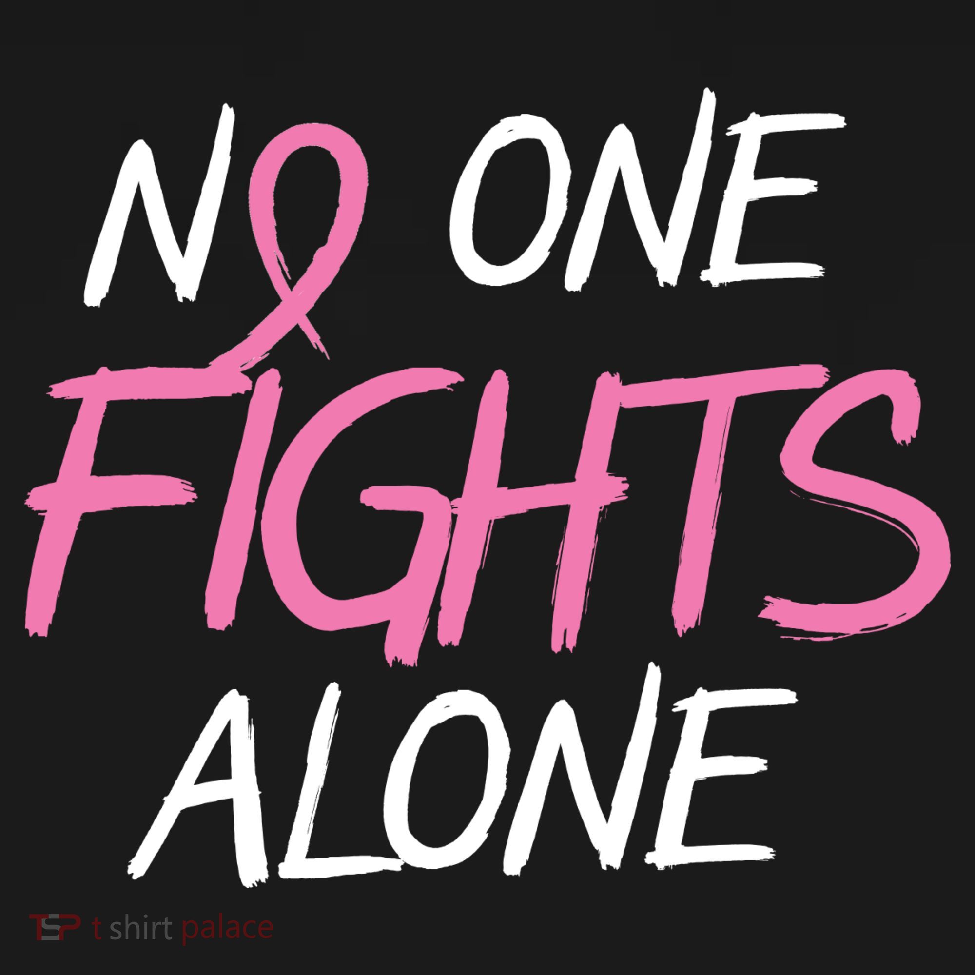 No One Fights Alone Breast Cancer Bucket Hat