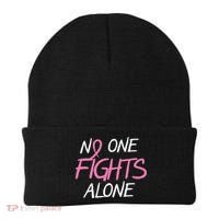 No One Fights Alone Breast Cancer Beanie thumb 0