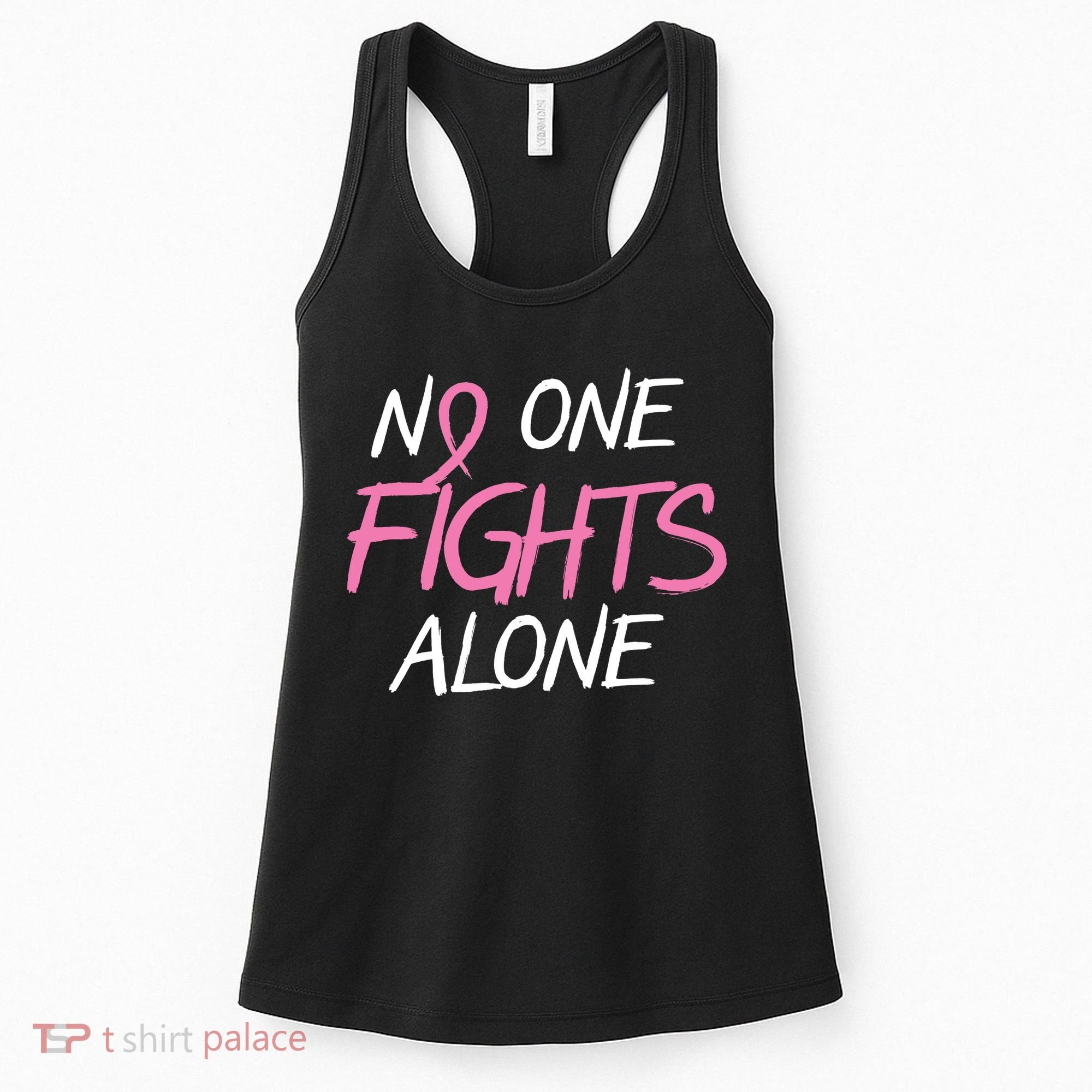 No One Fights Alone Breast Cancer Women's Tank Top
