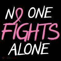 No One Fights Alone Breast Cancer Toddler Hoodie thumb 2