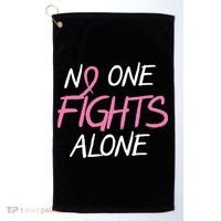 No One Fights Alone Breast Cancer Golf Towel thumb 0