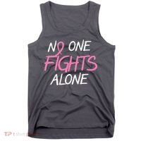 No One Fights Alone Breast Cancer Tank Top thumb 0