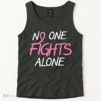 No One Fights Alone Breast Cancer Tank Top thumb 2