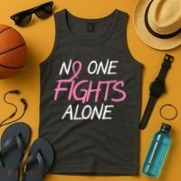 No One Fights Alone Breast Cancer Tank Top thumb 4