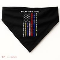 No One Fight Alone USA Flag USA-Made Doggie Bandana thumb 0