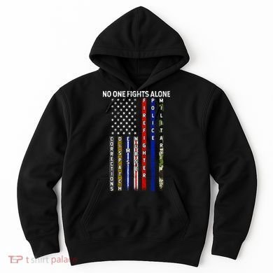 No One Fight Alone USA Flag Hoodie